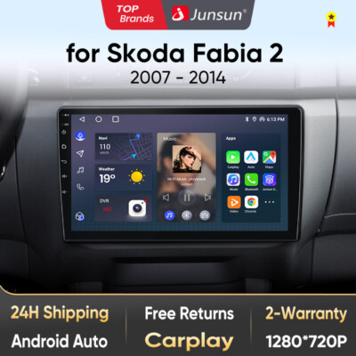 Für Skoda Fabia II 2008 2009-2014 Android 13 Carplay Autoradio GPS Navi WiFi RDS