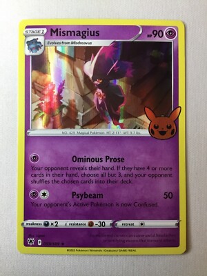 Pokemon Card Mismagius Holo Rare 059/189 NM-Mint Trick Or Trade
