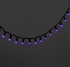 New &Sealed Incandescent Mini String Light Purple Hyde & EEK! Boutique Halloween