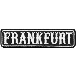 Aufnäher 'Frankfurt Redlight' – Ca. 9x7,5 Cm, Stickerei, Bügelbar Oder Nähbar, Für Jacken & Rucksäcke