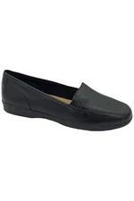 Easy Spirit Slip On Smooth Leather Loafers Black