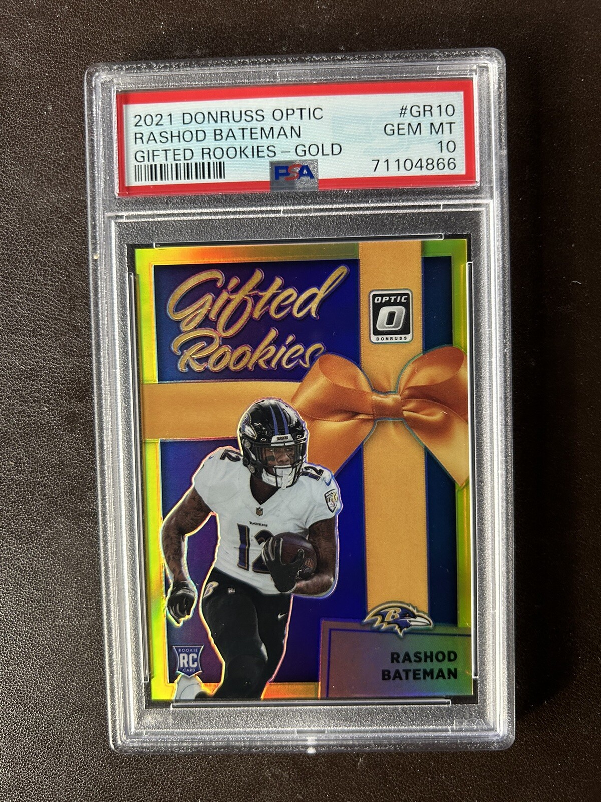 Rashod Bateman Panini Donruss Optic Gifted Rookies #GR10 Gold