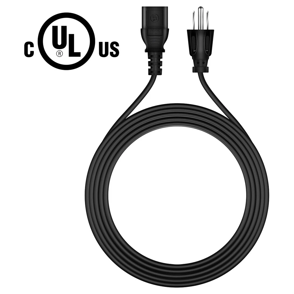 UL 6ft AC Power Cord For ION Block Rocker Plus Pyle Wireless