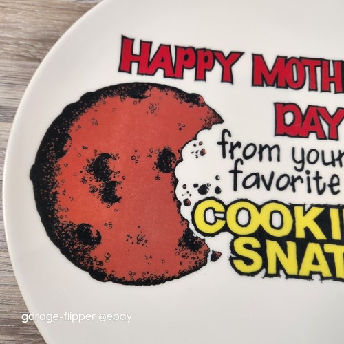Mother's Day Plate Vintage Texas-Ware Good Gift For Mom From The Cookie Monster! - Picture 2 of 9