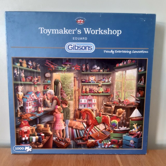 Gibsons Toymakers 1000 Jigsaw Puzzle Christmas Family Grandad