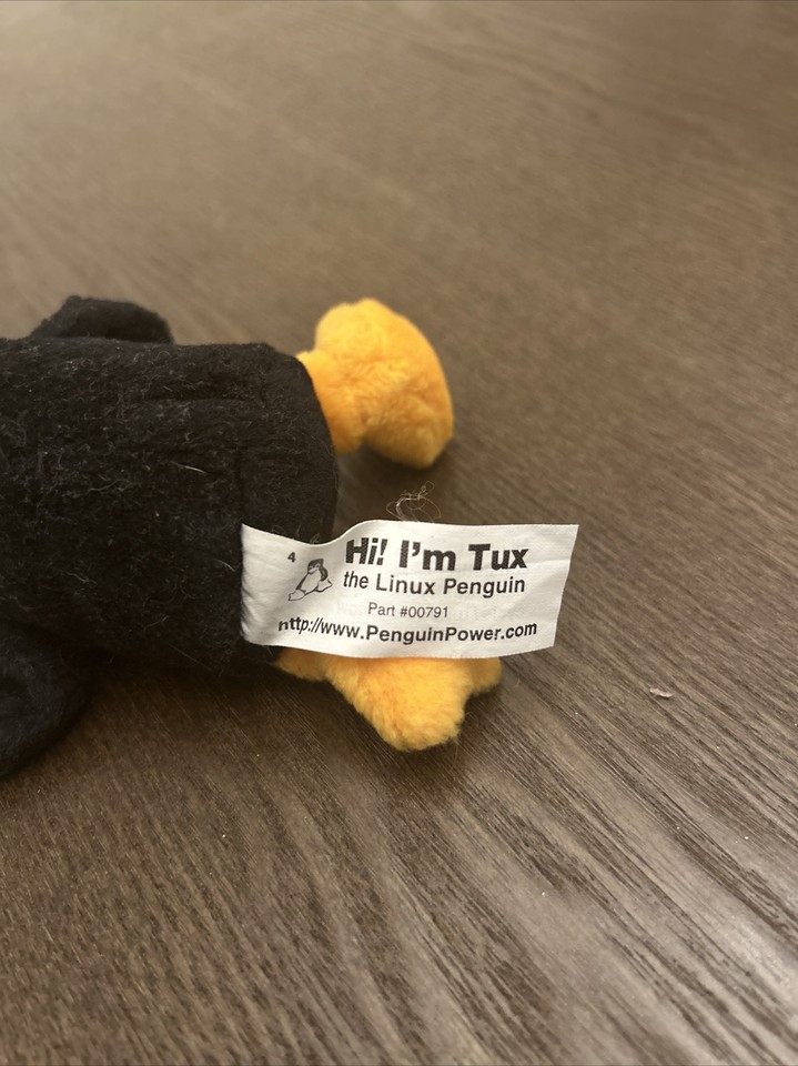Peluche Linux Tux Penguin Mascot Linux Plush Linux Mall hanging | eBay