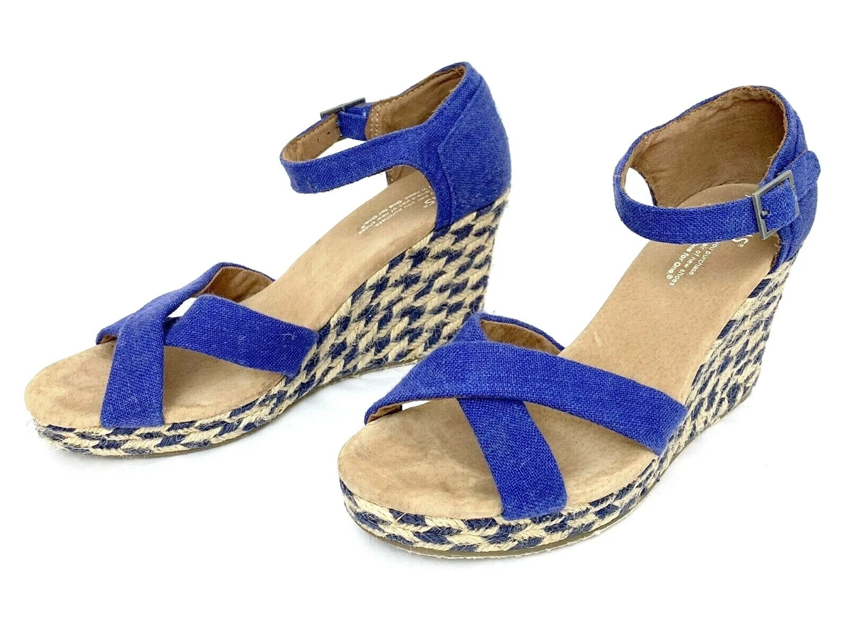 Royal blue wedges size 1 clearance