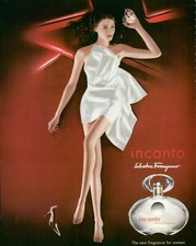 SALVATORE FERRAGAMO Revista de Perfumes Publicidad Impresa De Colección Incanto 1p 2003