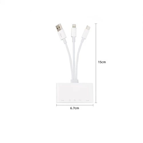 Do iPhone / iPad 5 w 1 czytnik kart pamięci USB 3.0 OTG Adapter Czytnik kart SD - Zdjęcie 2 z 15