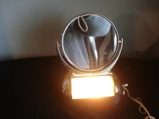 Vintage Chrome Magnifying "Acme" Lighted Make-Up Mirror U.S.A.