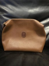 Borsa da viaggio Trussardi in pelle marrone per toilette