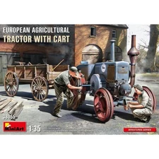 Miniart #38055 1/35 Europe Agricultural Tractor w/ Cart