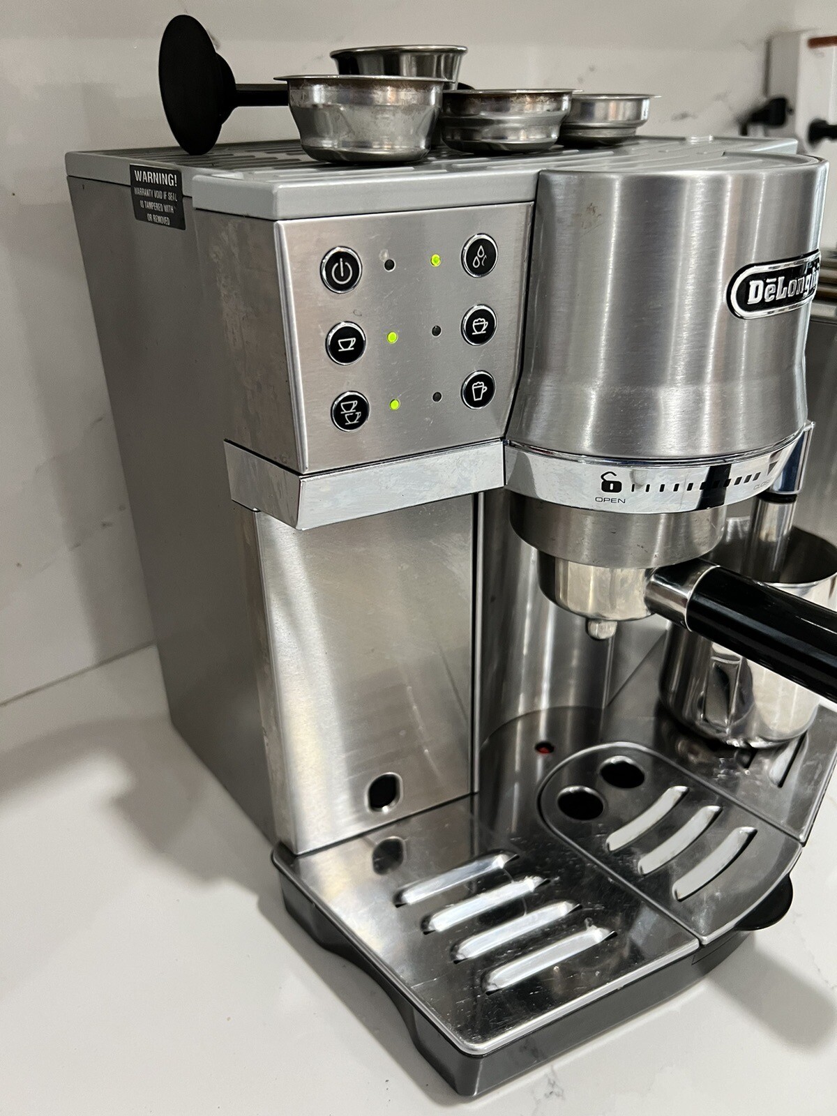 DeLonghi EC860 Automatic Espresso Machine Silver 784927834121 eBay