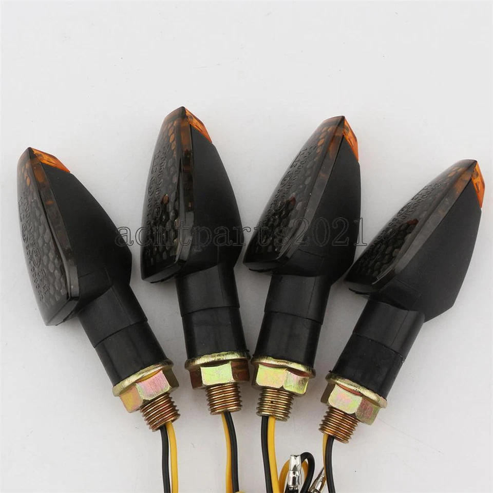 Мини пластиковые велосипедные светодиодные указатели поворота 3,35 дюйма 4 шт для Suzuki GS 400 450 500 550 850 - Изображение 3 из 4