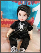 Thai Amulet Charming Nice Boy Luk Thep 22" Power Full Wealth Business Aj NiKom