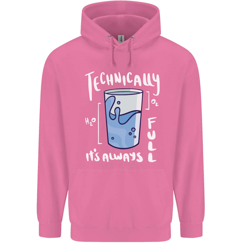 Technically the Glass is Always Full Science Nerd Childrens Kids Hoodie - Picture 5 of 70