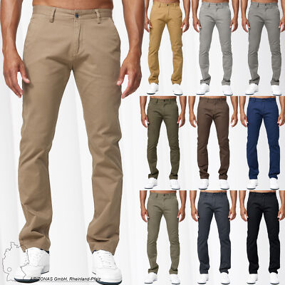 Herren Stretch Chino Hose Basic Denim Jeans Pants Regular Design Giani