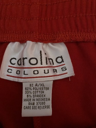 Carolina Colours Stirrup Pants XL Red Women’s Vintage K83 - Picture 6 of 10