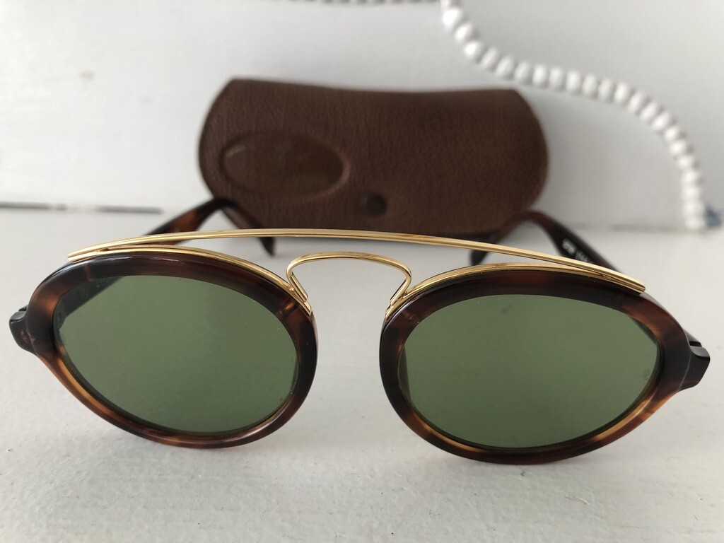 EXC VTG*W0941*RB-3 W0941 GATSBY STYLE TORTOISE/GOLD B&L RAY-BAN USA  SUNGLASSES