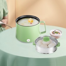 1.7L tragbare Antihaft Topf, elektrischer Multikocher mit (Grün + Dampfgarer)