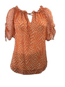 milly cheetah blouse