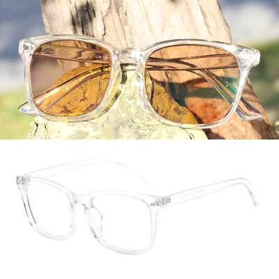 Vintage Plastic Full Rim Photochromic Brown Reading Glasses Sunglasses  Readers