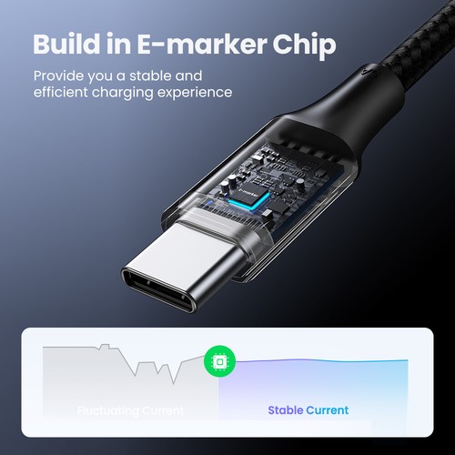 Câble USB Type C vers USB C 100W pour Macbook iPad Samsung Xiaomi PD Charge Rapide - Photo 4 sur 8