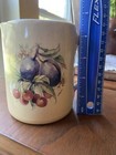 Casey Pottery Pitcher/Marshall, Texas/4.5”/plums And Cherries/vintage — photo 4