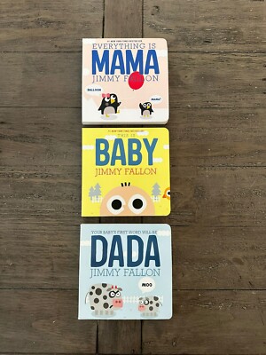 LOT of 3 Books Mama Dada Baby by Jimmy Fallon