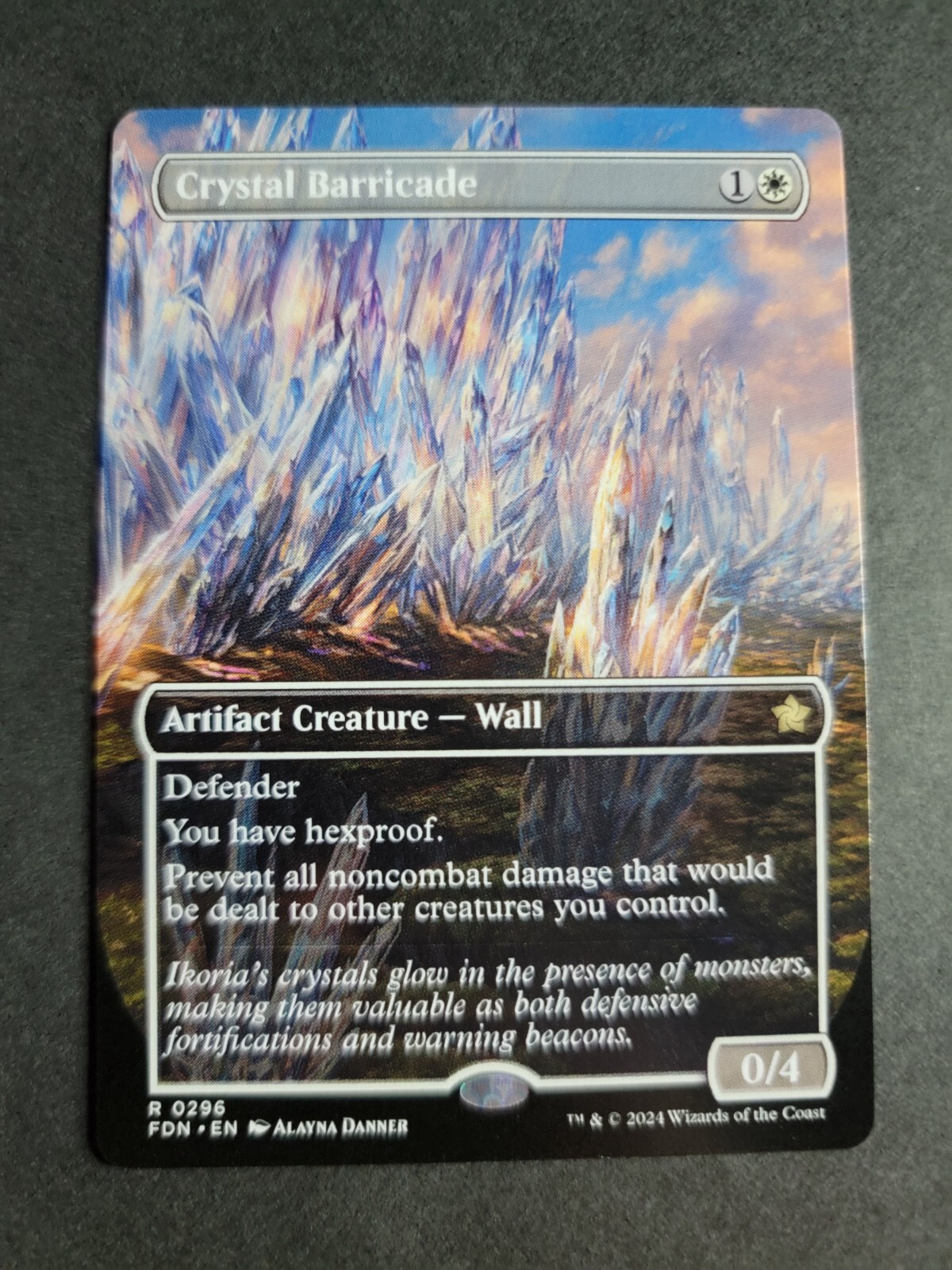 Crystal Barricade (Borderless) Rare MTG Foundations