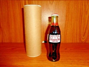 COCA COLA ERROR BOTTLE NEBRASKA U NATIONAL CHAMPION BOTTLE 95 & 96