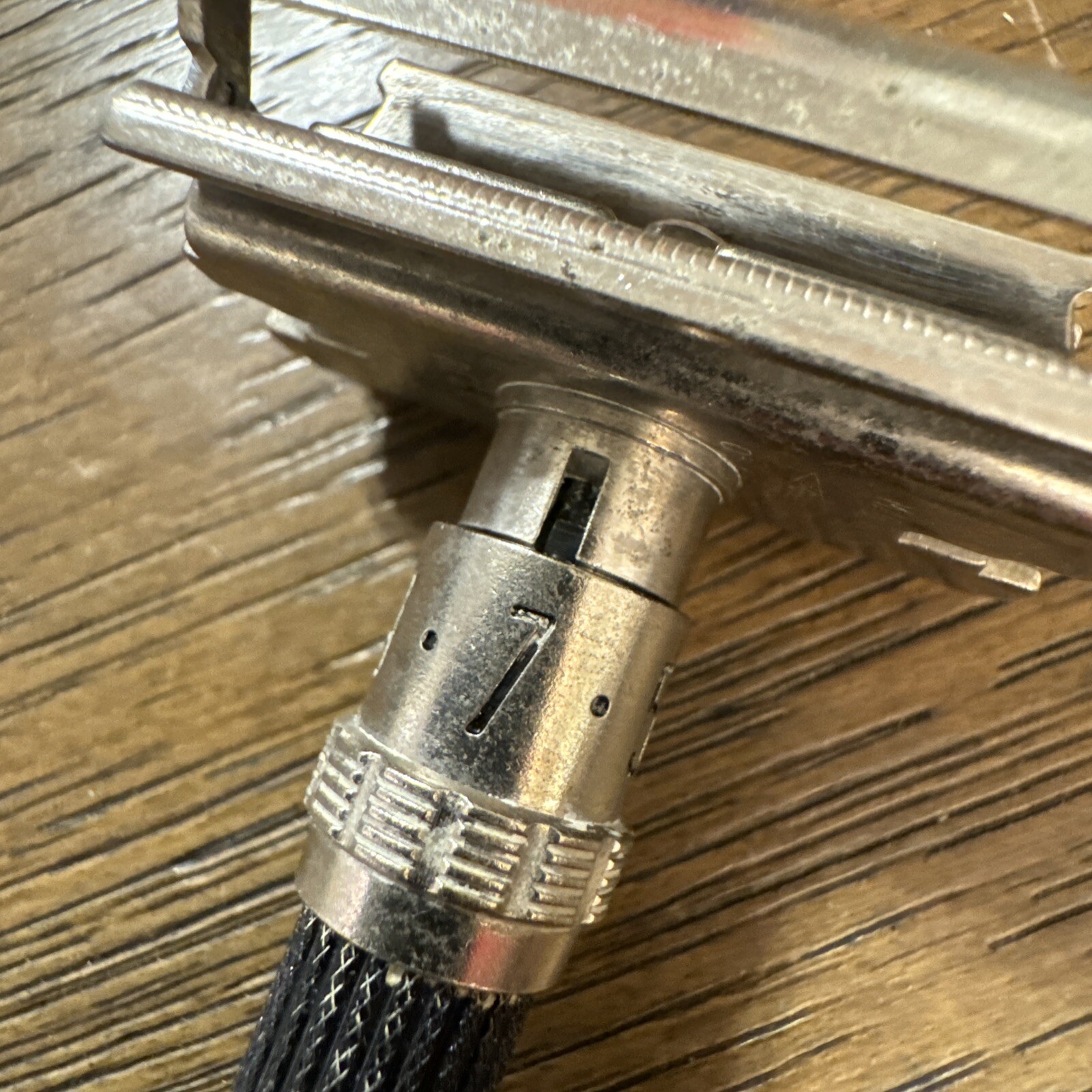 Gillette Black Handle Super 109 Adjustable Safety Razor - 1969 O2
