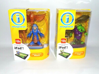 NEU UND VERPACKT Fisher-Price Imaginext Apptivity Troll & Zauberer Figuren für iPad.  