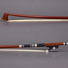 D.Peccatte Copy Master Pernambuco Violin Bow 4/4 Ebony Special Frog Silver Stiff
