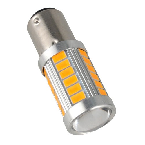 4PC 1157 33-SMD LED Tail Brake Stop Backup Reverse Turn Signal Light Bulbs Amber - Picture 5 of 10