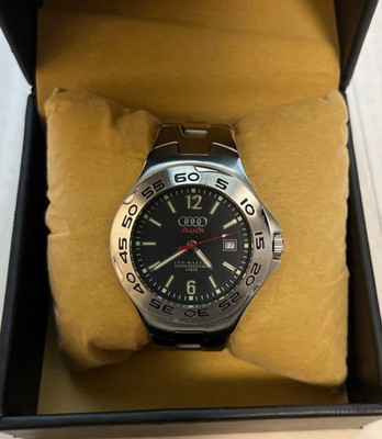 Audi PRO-MASTER Diving Watch Black Dial Stainless Steel Water Resistant 10Bar