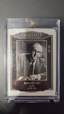 2025 James Bond Black Diamond Exquisite Collection Gold 14/99 Bernard Lee M 4et