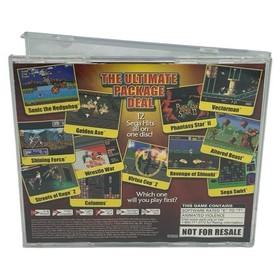 Sega Smash Pack: Vol. 1 (Sega Dreamcast, 2001) Authentic NFR Disc & Case Tested