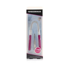 Tweezerman Smooth Finish Facial Hair Remover - Pink (With Stainless Slant Twe...