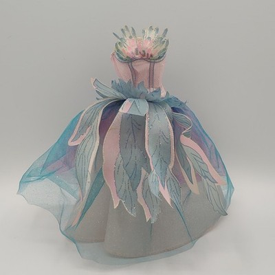 2003 Barbie Swan Lake Odette Dress B2766 Gown REPLACEMENT ONLY Pink/Blue Glitter