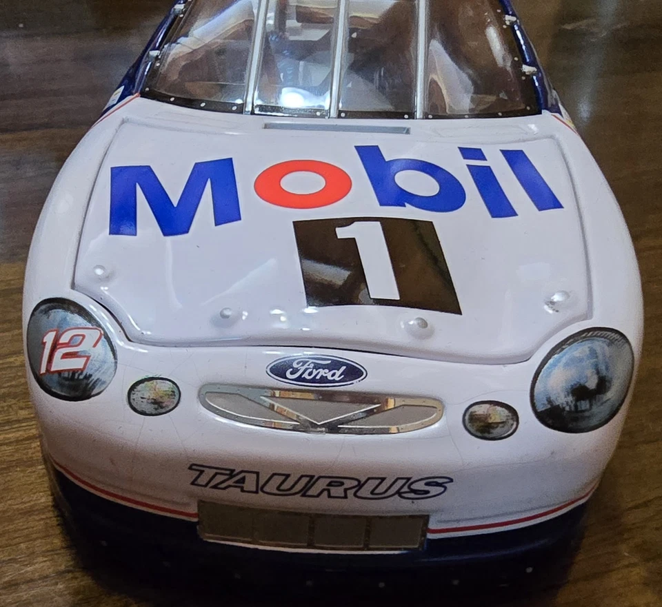Coche Ford Taurus 8" Nascar 1/24 RC Authentics #12 Jeremy Mayfield Mobil 1 1998  Foto 3 de 4