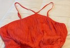 NWT banana republic women Pleated jumpsuit size Orange Adjstable Straps Wide Leg — photo 8