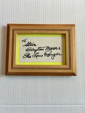 The Lone Ranger Clayton Moore Autographed Framed Index Card