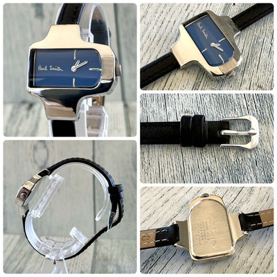 Paul Smith 5920-H12689 Analog Quartz Women Rare Watch Blue Square