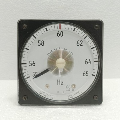 TOYO KEIKI FVF-11 Frequency Meter 55-65Hz 110V Analog Panel Indicator USED