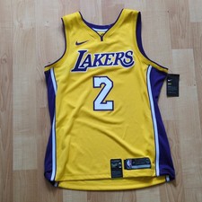 Nike Los Angeles Lakers Lonzo Ball #2 NBA Dri-Fit Jersey Yellow Size 48