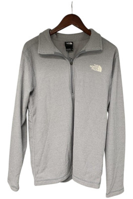 The North Face Men's Textured Cap Rock Fleece 1/4 Zip Pullover Gray