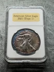 2021 American Silver Eagle Tone 1oz .999 FINE SILVER TYPE- 1. Beautiful Toning