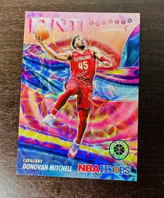 2023-24 Panini Hoops Premium Stock Donovan Mitchell Anti Gravity Red Prizm /88