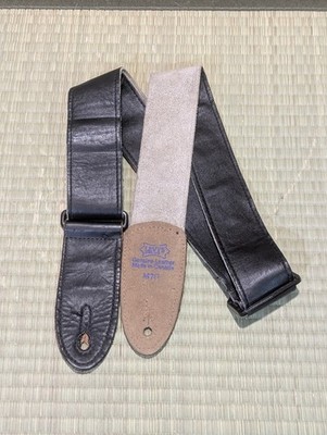 Levy's Genuine Leather Guitar Strap Black M7G